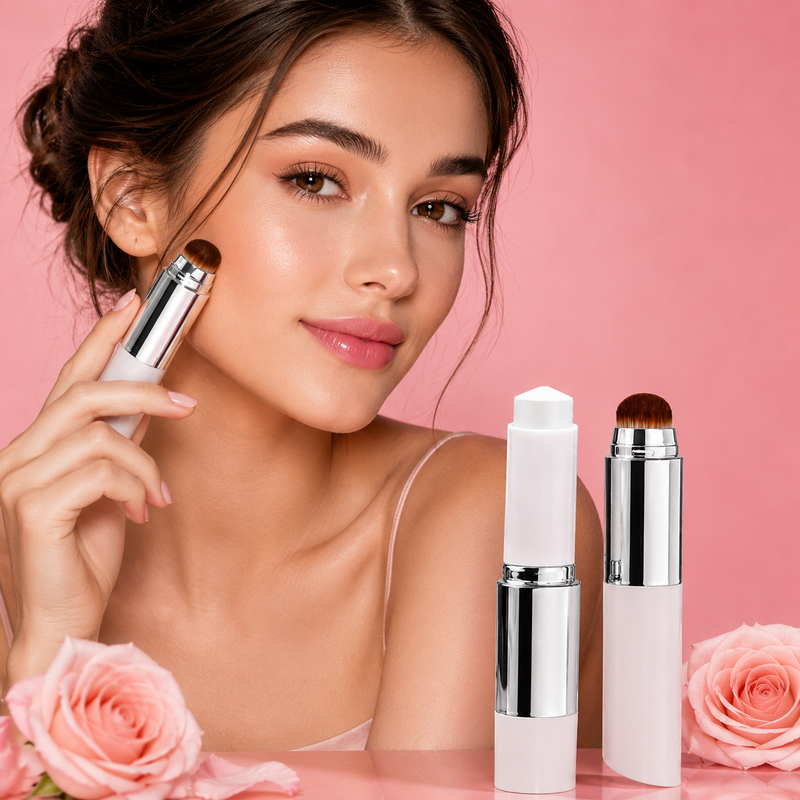"Color Changing Foundation Stick – Adapts to Skin Tone | Full Coverage, Buildable, Long-Lasting Matte Finish Makeup Stick"