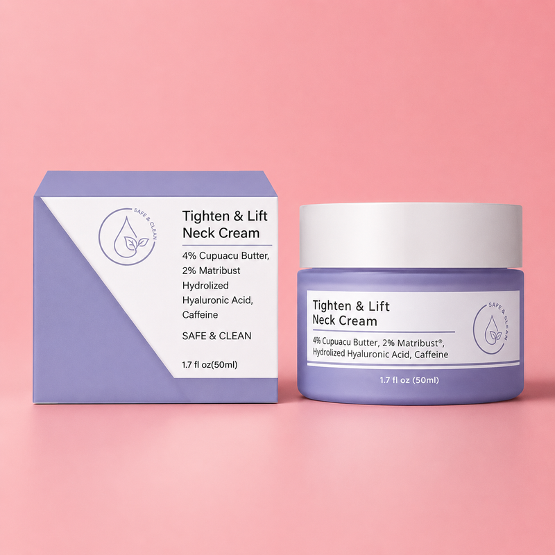 Tighten & Lift Neck Cream – Anti-Aging Firming Formula with Hyaluronic Acid & Caffeine