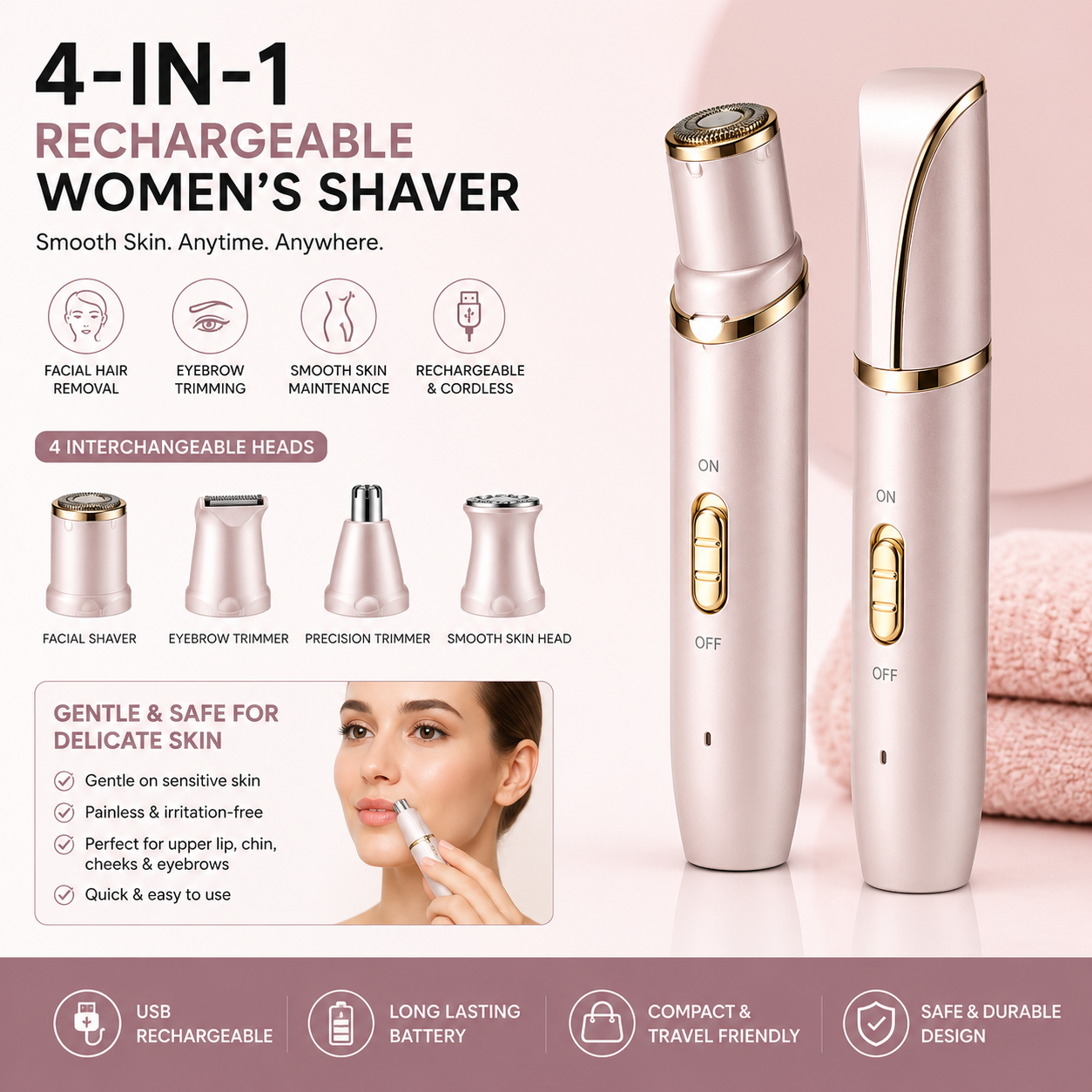 4-in-1 Multi-Functional Hair Trimmer
