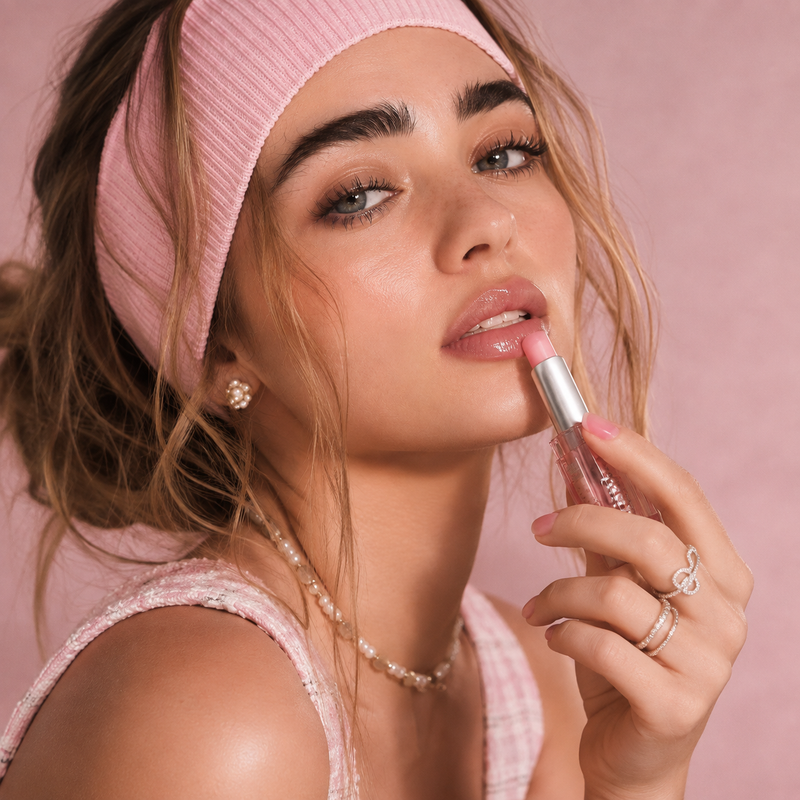 Oezoez Glaze Bloom Oil Balm – Glossy Hydrating Lip Oil Stick for Plump, Soft Lips
